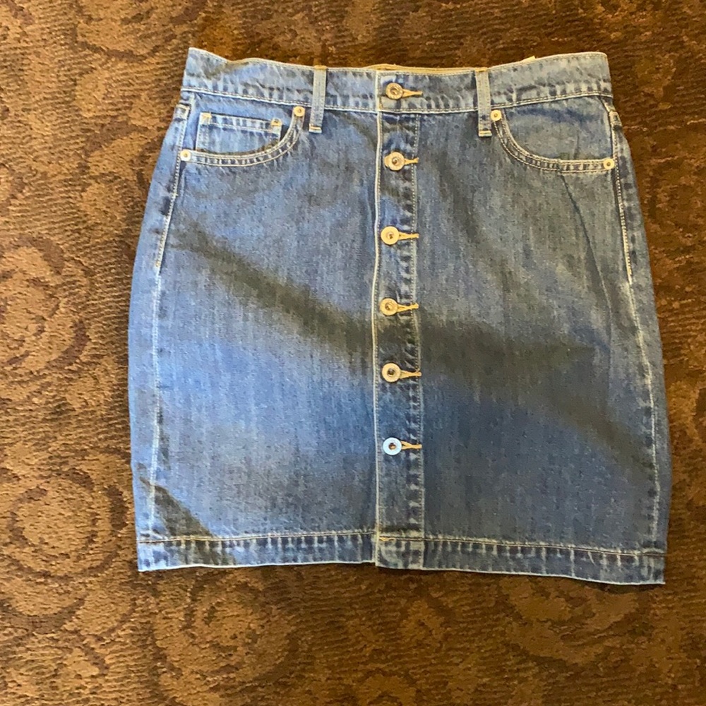 Denim mini skirt